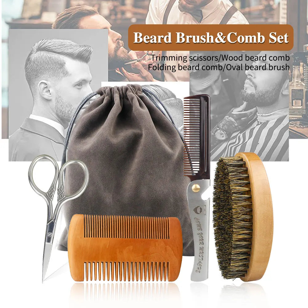 Professional Barber Brush Comb Kits